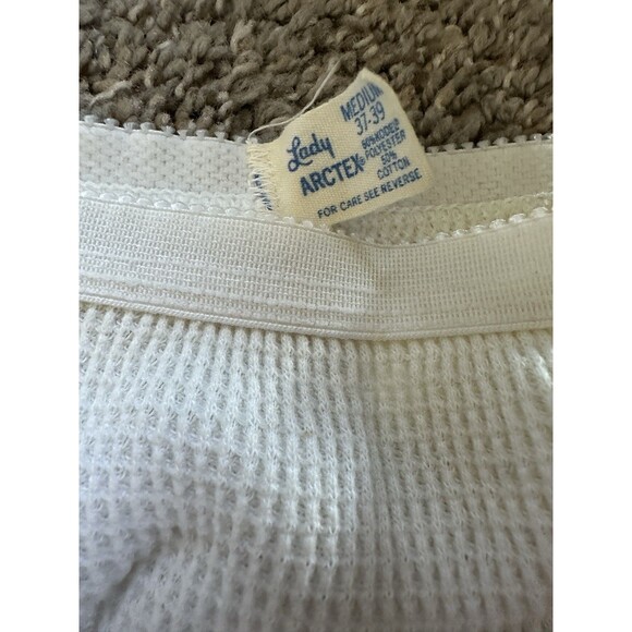 Vintage Lady Arctex Waffle Knit Thermal Pants Medium Cozy Cabincore Loungewear - Picture 8 of 13